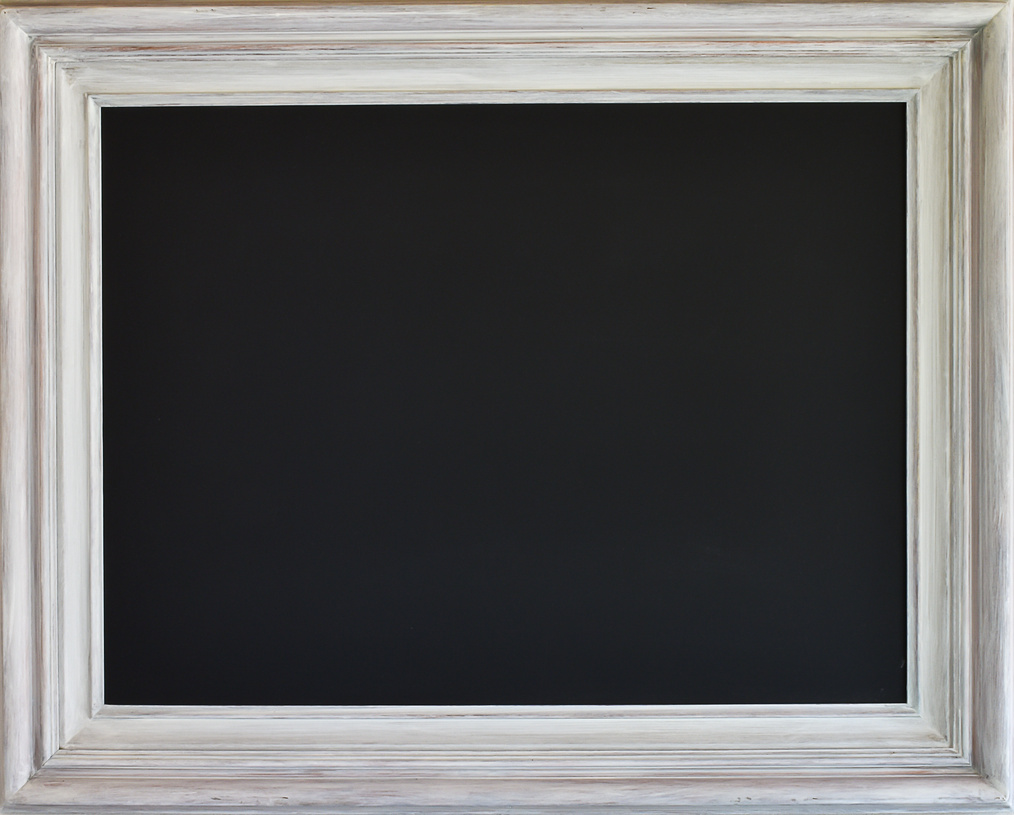 Frame with chalk board.